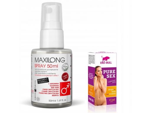 Maxilong spray szybko powiększa penisa 100% efekt