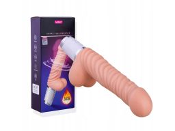 Rotacyjny wibrator z nagrzewającym się penisem