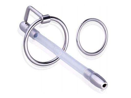 Penis plug dilator z ujściem, rurka do penisa