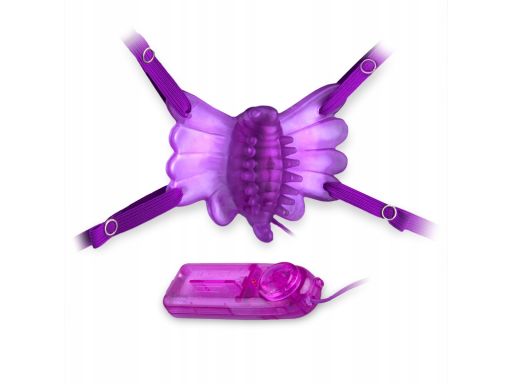 Motylek na szelkach wibrujący masażer wibrator