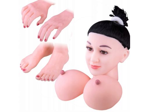 Nadmuchiwana lalka włosy twarz nogi ręce piersi 3d