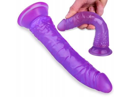 Rozpalający penis żelowy waginalno analny 21 cm