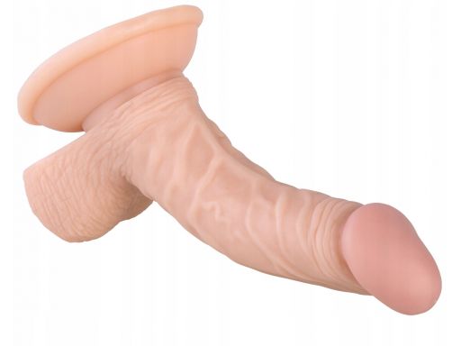 Wygięty sztuczny penis z przyssawką dildo dong 01m