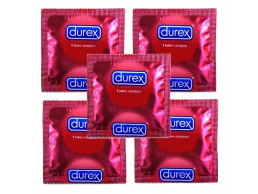 Prezerwatywy durex truskawka, zestaw 5 sztuk