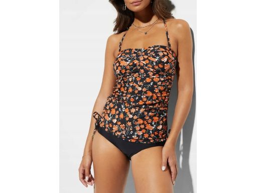 B.P.C tankini czarne w drobne kwiatuszki r.46