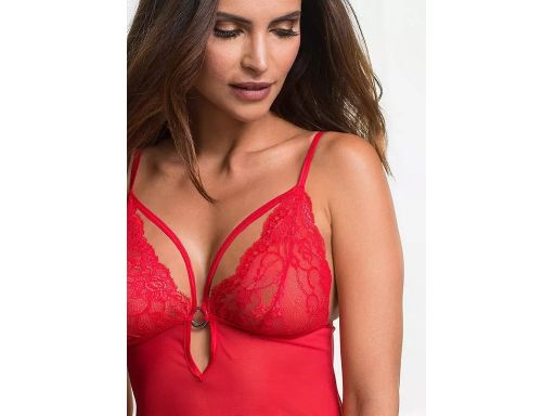 VENUS koszulka nocna czerwona z paskami r.48/50
