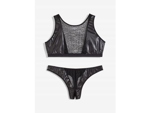 Venus erotyczny biustonosz bustier + stringi koronkowe ouvert ^48/50