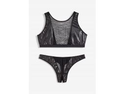 Venus erotyczny biustonosz bustier + stringi koronkowe ouvert ^48/50