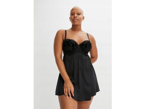 B.P.C Koszulka babydoll satynowa push-up ^80D