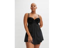 B.P.C Koszulka babydoll satynowa push-up ^80D