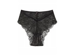 VENUS figi koronkowe wysoki stan ouvert czarne ^36/38