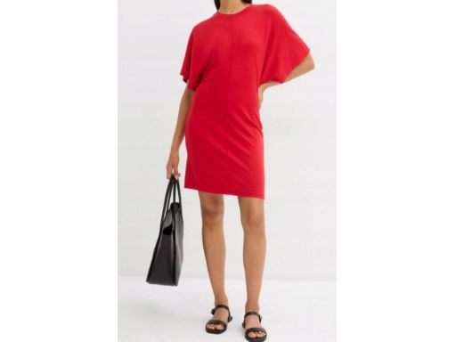 B.P.C sukienka shirtowa czerwona dopasowana r.44
