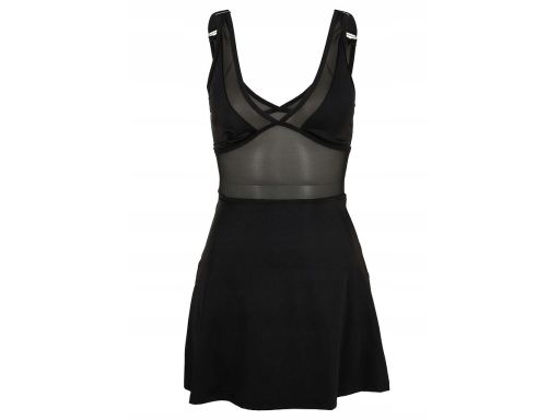 B.P.C czarna sukienka kąpielowa shape siateczka 42.