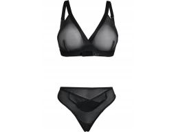 Venus komplet erotyczny siateczkowy czarny r.36/38
