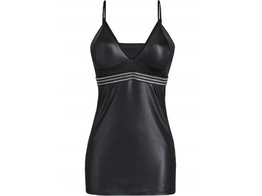 VENUS koszulka nocna sukienka erotyczna czarna połyskująca r.40/42