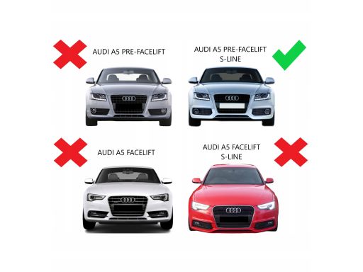 Lewa Kratka boczna zderzaka Audi A5 S-line Oryginał 8T0807681B