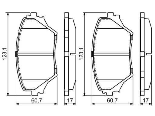 Klocek Hamulcowy Kpl. 0 986 424 719