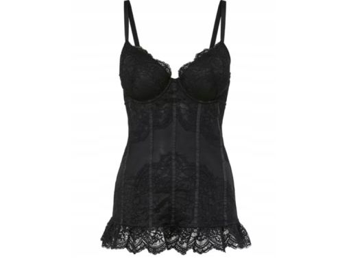 B.P.C czarny top koronkowy 100B.