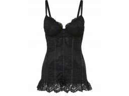 B.P.C czarny top koronkowy 100B.