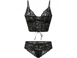 Venus erotyczny biustonosz bustier sznurowanie +stringi ouvert 40/42.